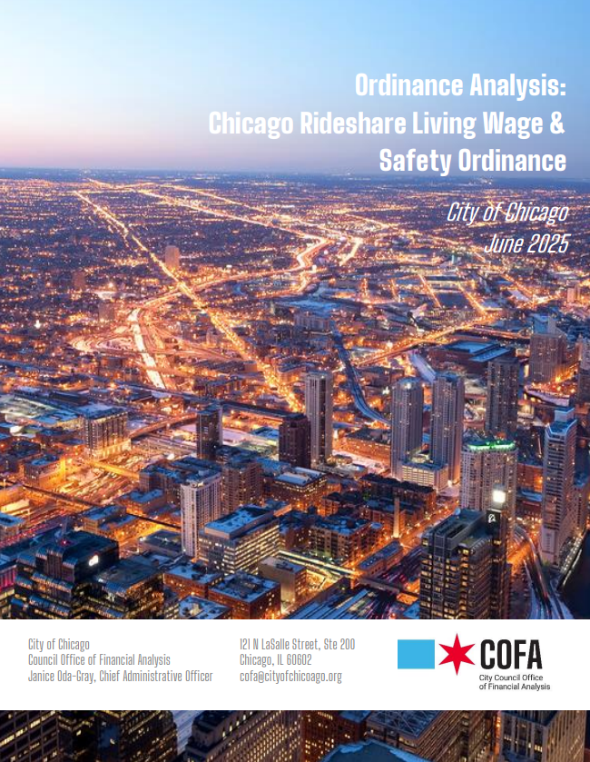 Ordinance Analysis on Chicago Rideshare Living Wage and Safety
